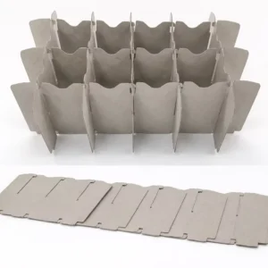 Custom Logo Recycled Coated Paper 24-Cell Wine Box Divider Foldable Shipping Cardboard Grid Partition for Packaging