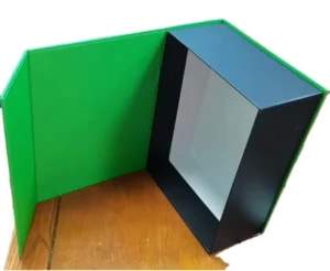 Custom Logo Ridged Cardboard Paper Gift Box With Magnetic Closure