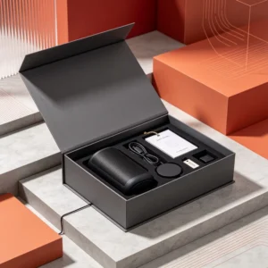 Custom Logo Rigid Cardboard Electronic Product Gift Packaging Box with Magnetic Closure