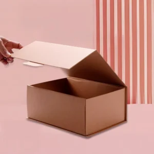 Custom Logo Rigid Cardboard Magnetic Folding Gift Box, Eco-Friendly