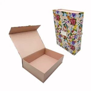 Custom Logo Rigid Cardboard Magnetic Gift Box with Foil Stamping and Embossing