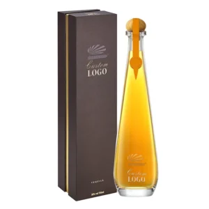Custom Logo Rigid Cardboard Wine Bottle Packaging Box for Tequila and Vodka