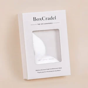 Custom Logo Rigid Sliding Drawer Gift Box with Clear PVC Window for Small Goods