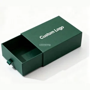 Custom Logo Sliding Rigid Cardboard Drawer Box with Recyclable Hot Stamping