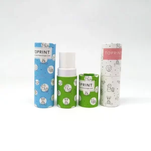 Custom Logo Solid Perfume and Twist-Up Deodorant Stick Paper Tube for Cosmetics