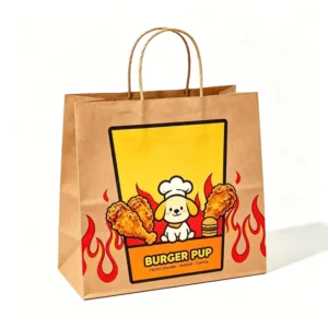 Custom Logo Twisted Handle Kraft Paper Bags for Bakery, Cafe, and Retail