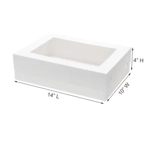 Custom Logo Wedding Cake Paper Box with Window