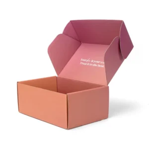 Custom Logo Wedding Dress Apparel Packaging Box Large Corrugated Paper Mailer Box