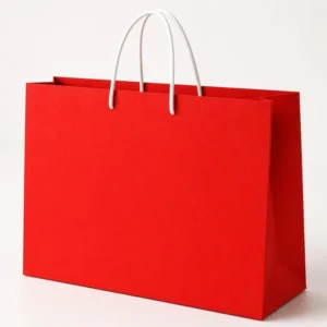 Custom Logo White Card Paper Shopping Bag With Handle for Gift and Retail Packaging