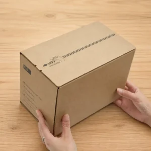 Custom Logo Zipper Kraft Corrugated Mailer Box for Food Packaging, FSC Recycled, Low MOQ