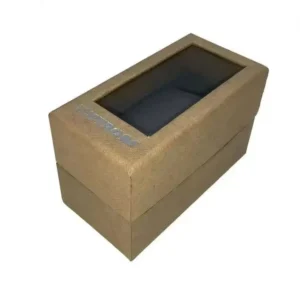Custom Logo and Size Colored Paper Cake Packaging Box with Handle and Transparent Window