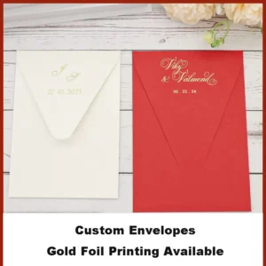 Custom Long Rectangle Pearl Paper Invitation Envelopes for Wedding Business Greeting Card Postcard Packaging