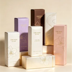 Custom Luxury Cosmetic Bottle Storage Box for Skin Care Lip Gloss Box Paper Box with Logo Serum Perfume Beauty Packaging Box