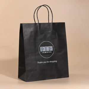 Custom Luxury Craft Gift Brown White Packaging Printed Shopping Bag Kraft Paper Bags with Your Own Logo