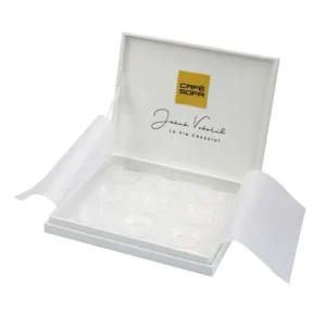 Custom MDF Chocolate Gift Box with Clear Blister Tray