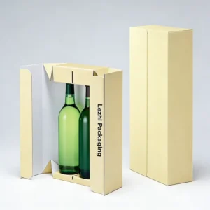 Custom Made Sturdy Foldable Red Wine Corrugated Cardboard Boxes