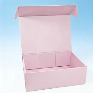 Custom Magnetic Flip Matte Bronzing Rigid Gift Box with Recycled Corrugated Board for Books, Cosmetics, Perfume, and Photos