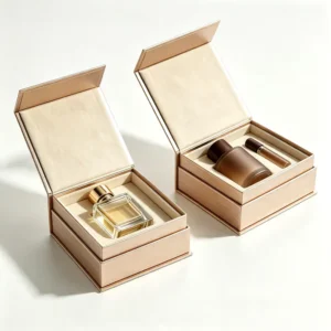 Custom Magnetic Rigid Paper Box with Velvet Lining for Beauty Gift Set Packaging