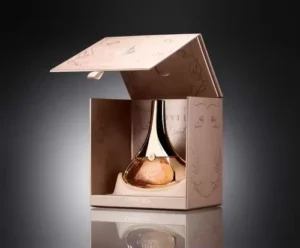 Custom Magnetic Rigid Perfume Boxes with Matt Lamination, Sponge Lining, and Recyclable Design