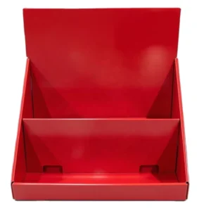 Custom Modern Corrugated Paper Display Box with Foldable and Detachable Design, Carton-Packed Desktop/Tabletop Paperboard Shelf