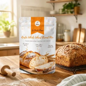 Custom Moisture Proof Matte Mylar Standing Cake Bag for Whole Wheat Bread Mix Bakery Flour Doypack Packaging Bag Pouch