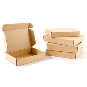 Custom Multi-Size Rigid Corrugated Kraft Paper Box for Cosmetic, Gift, and Electronics Packaging