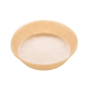Custom Nonstick Unperforated Round Brown or White Disposable Air Fryer Parchment Paper Liners