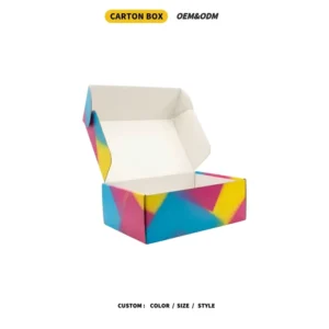 Custom Offset Printed Colorful 3-Ply Corrugated Recyclable Mailer Box for Gift Packaging