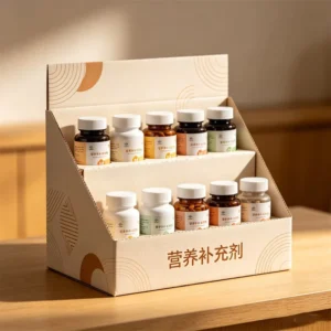 Custom PDQ Corrugated Counter Display Box for Retail Shelves