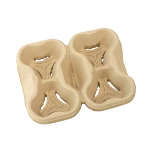 Custom Paper 4-Cup Coffee Takeaway Holder Tray