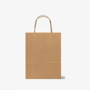 Custom Paper Bags Eco friendly Brown Kraft Paper Bags with Handles for Shopping Gift Packaging Bulk Customizable