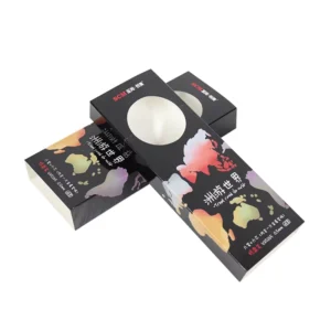 Custom Paper Box Packaging with Window, Matte Lamination and UV Coating