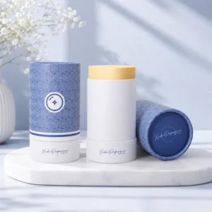 Custom Paper Canister Packaging Round Cardboard Tube Box with Full Color Printing and Lid