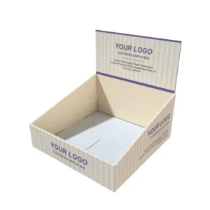 Custom Paper Counter Display Box, Corrugated Board, for Grocery Packaging