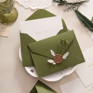 Custom Paper Envelope Luxury Foldable Envelope Romantic Love Letter Invitation Business Envelope