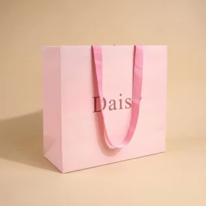 Custom Paper Gift Bags with Foil Logo and Handles