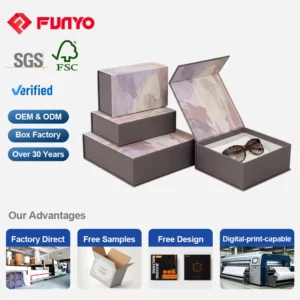 Custom Paper Gift Box Set for Women’s Glasses and Jewelry