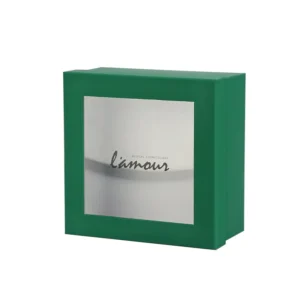Custom Paper Gift Box With Transparent PVC Window Cover