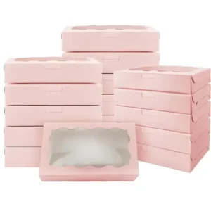 Custom Paper Gift Box with Display Window for Wedding, Birthday, and Mother’s Day