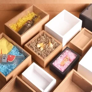 Custom Paper Gift Box with PVC Window