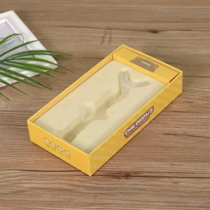 Custom Paper Gift Box with Transparent Outer Shell Product Protective Case for Consumer Accessories