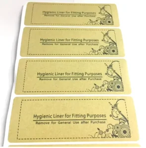 Custom Paper Hygienic Liner for Swimsuits and Swimwear, Eco-Friendly