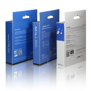 Custom Paper Packaging Boxes for Electronic Products, USB Data Cables, and Charging Cables