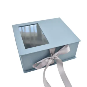 Custom Paper Packaging Gift Box with Clear PVC Window