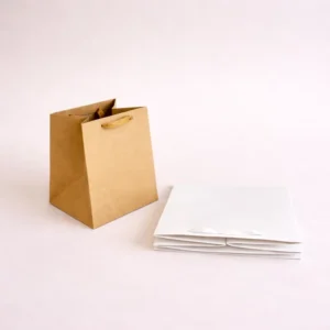 Custom Paper Shopping Bag Brown Kraft Paper Bag and White Paper Bag With Handle Eco Friendly Retail Packaging