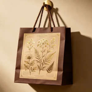 Custom Paper Shopping Bag with Twisted Handles for Business