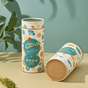 Custom Paper Tube Packaging for Tea Cylinder Coffee Bean Cardboard Tube Packaging Cylinder Packaging Round Paper Box