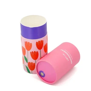 Custom Paper Tube with Logo and Gold Foil for Candle and Perfume Packaging