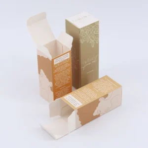 Custom Paperboard Box for Skin Care Serum Cosmetics Lipsticks Lotion Packaging