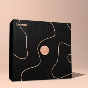 Custom Paperboard Packaging Box for Electronics, Skylight Window, Hang Hole, Embossed, Glossy Lamination
